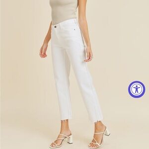 Just Black Denim // raw hem jeans